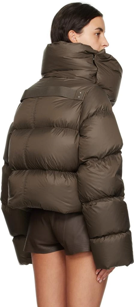 Rick Owens Gray Funnel Neck Down Jacket 3