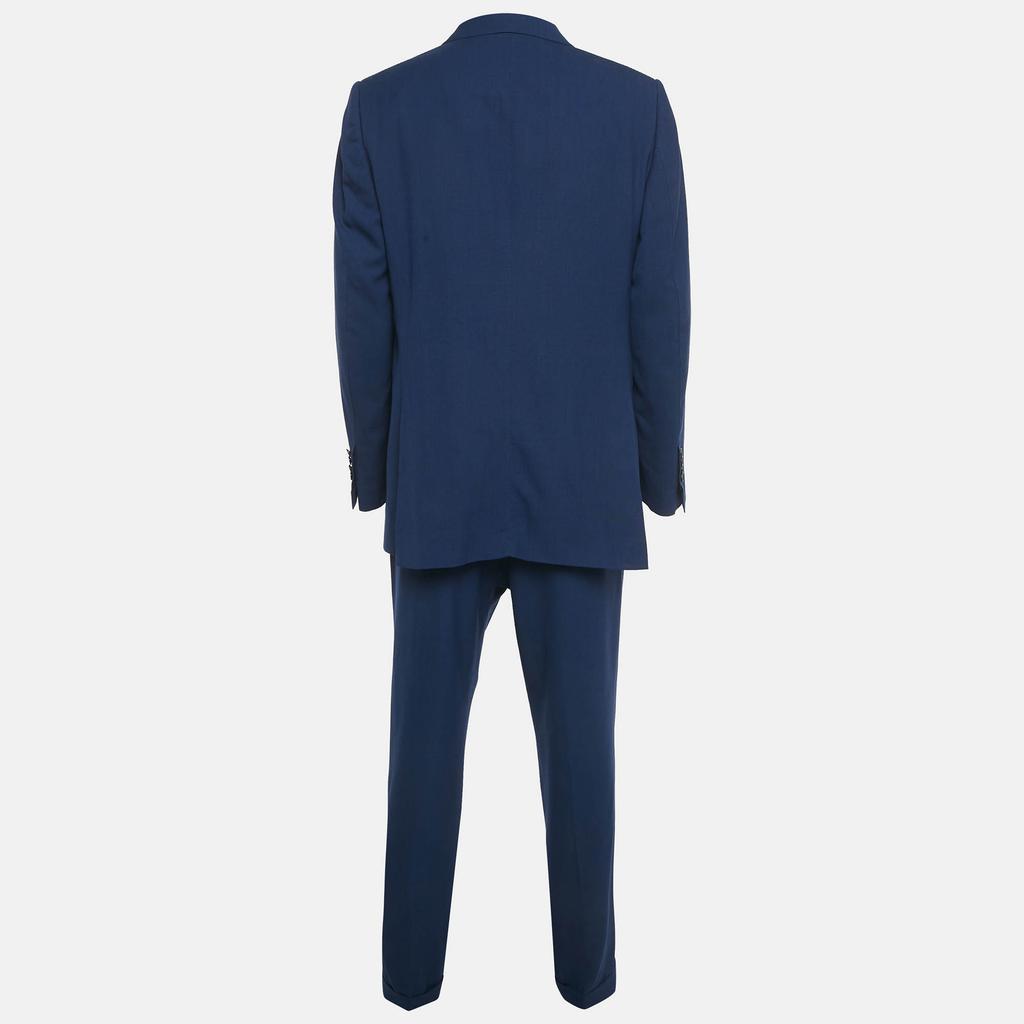 Tom Ford Tom Ford Royal Blue Wool Y-Fit Pants Suit 4XL