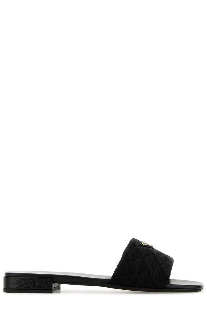 Prada Prada Triangle-Logo Slip-On Sandals 1