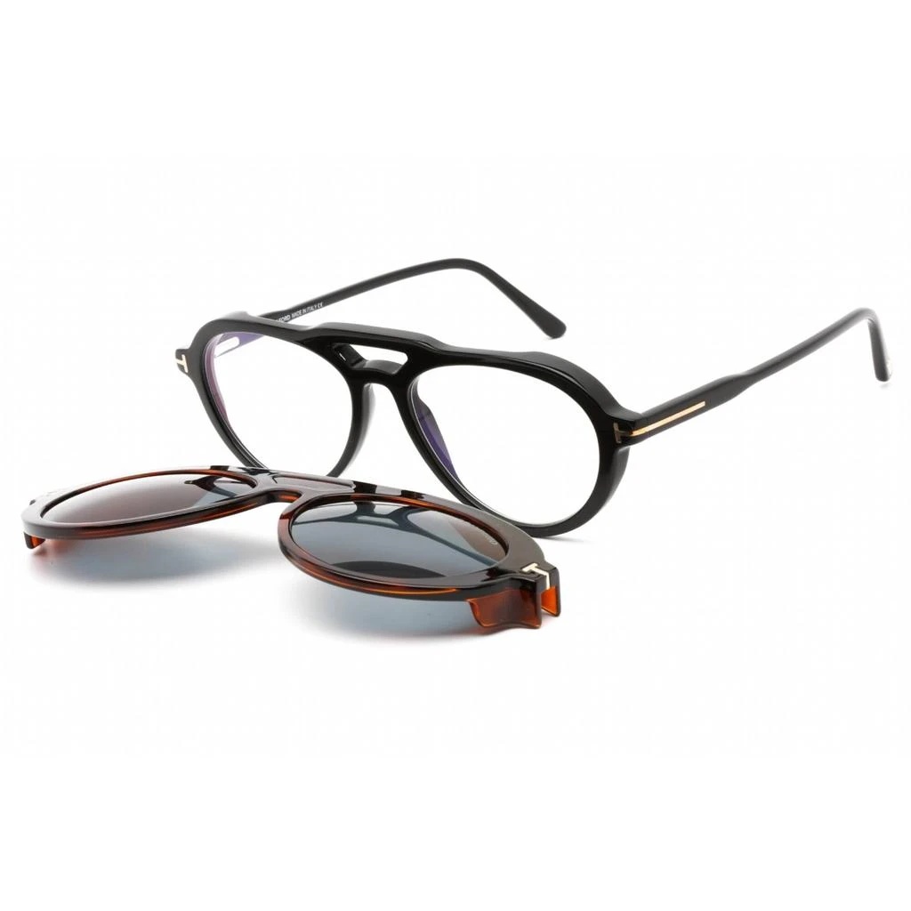 Tom Ford Tom Ford Women's Eyeglasses - Shiny Black Plastic Aviator Shape Frame | FT5760-B 001 1