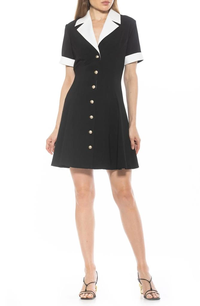 ALEXIA ADMOR Linus Short Sleeve Fit 
Flare Shirtdress 1