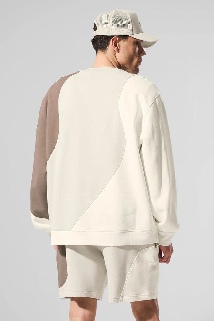 Alo Make Waves Crew Neck Pullover - Ivory/Bone/Gravel 4