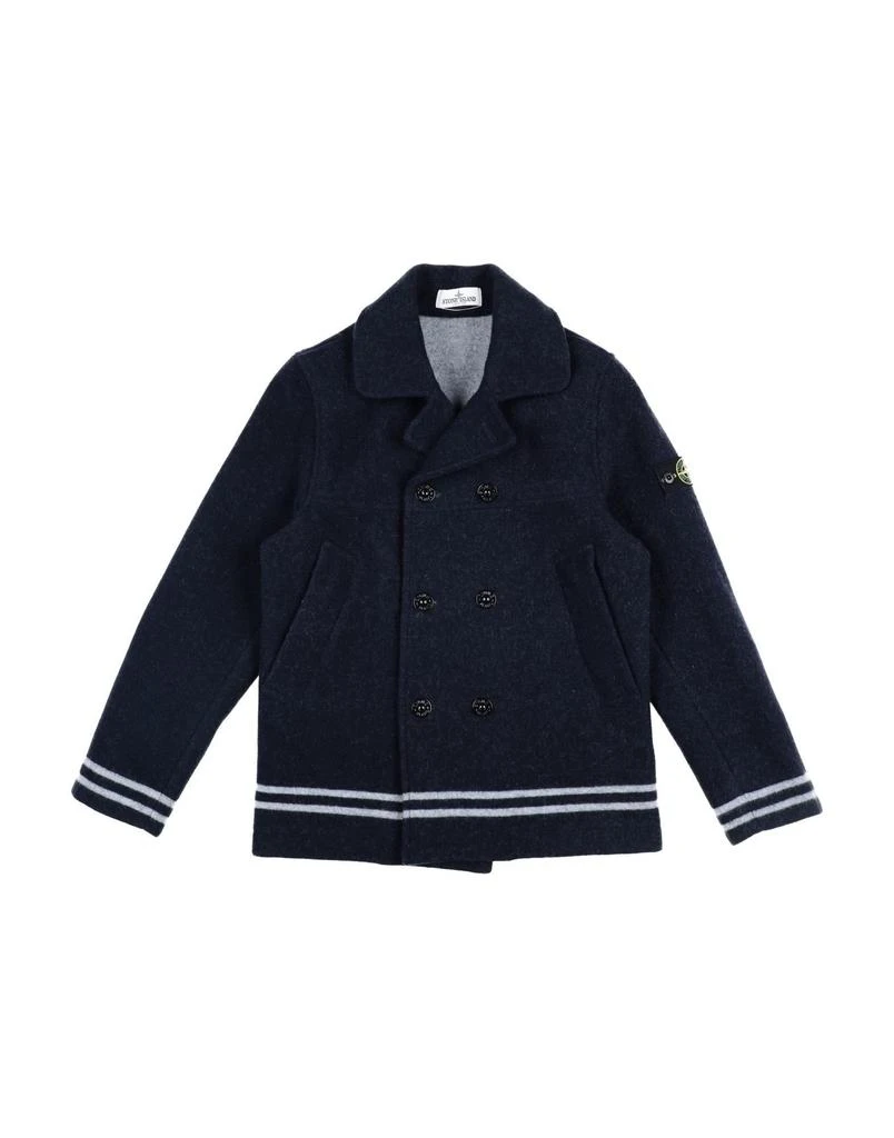 Stone Island Junior Double breasted pea coat