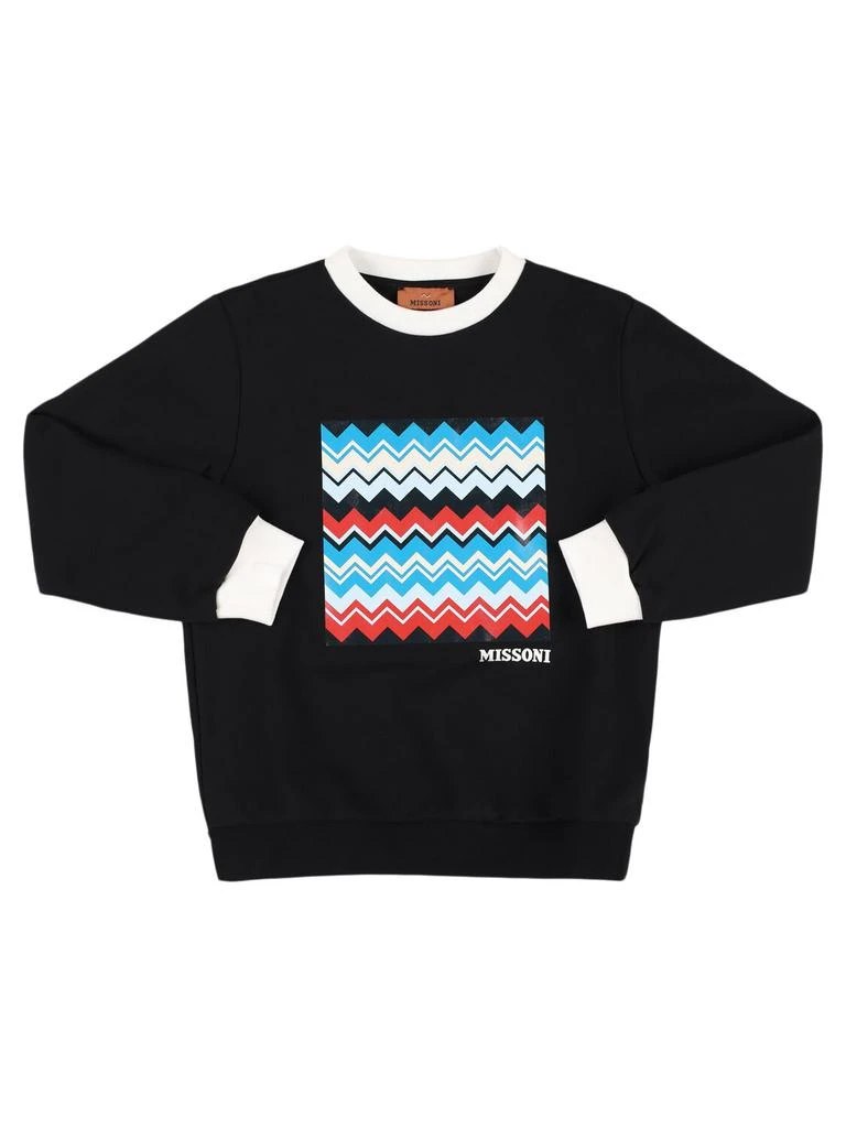 Missoni Printed Cotton Fleece Sweatshirt 1