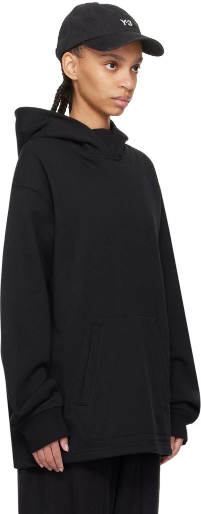 Y-3 Black Kangaroo Pocket Hoodie 2