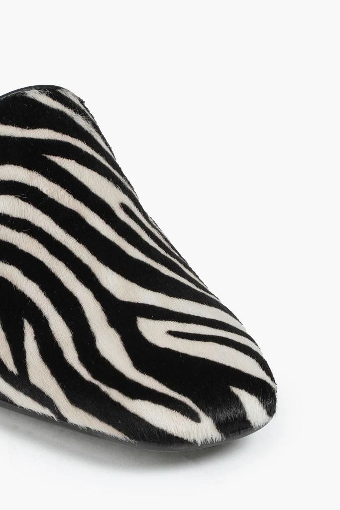 Tod's Zebra-print calf hair loafers 4