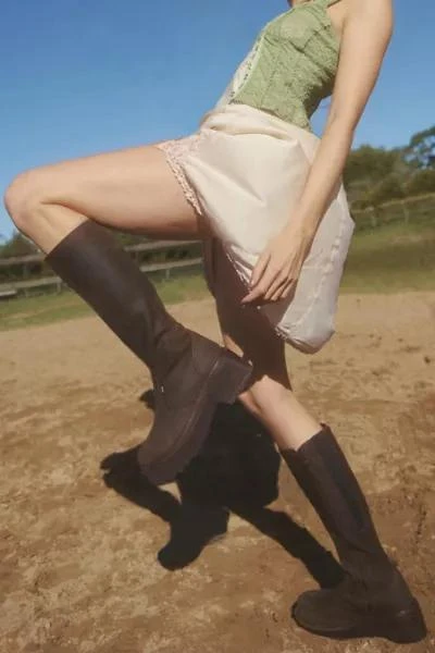 ROC Boots Australia ROC Troupe Leather Knee-High Platform Boot 1