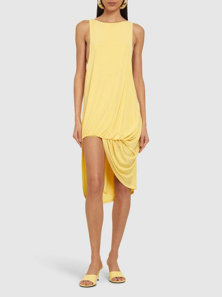 Jacquemus La Robe Peplo Courte Draped Dress 1