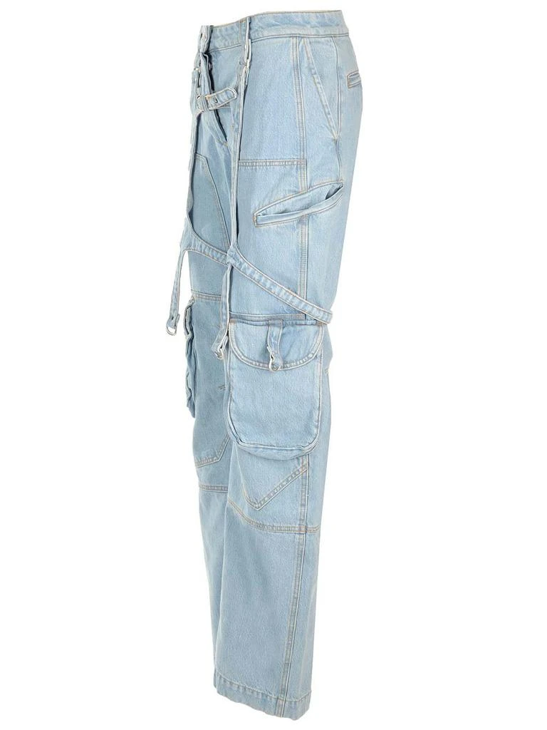 Off-White Off-White Bleach Cargo Strap Detailed Jeans 3