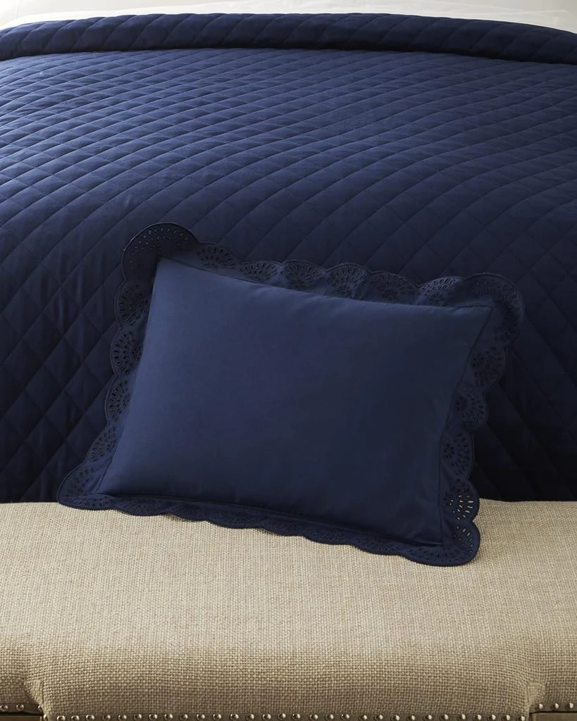 Ralph Lauren Eyelet Decorative Pillow, 12" x 16" 1