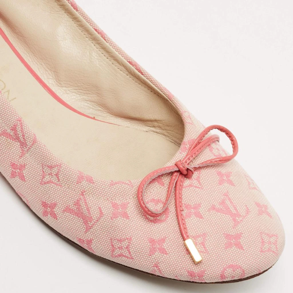 Louis Vuitton Louis Vuitton Pink Monogram Canvas Mini Lin Ballet Flats Size 36.5 7