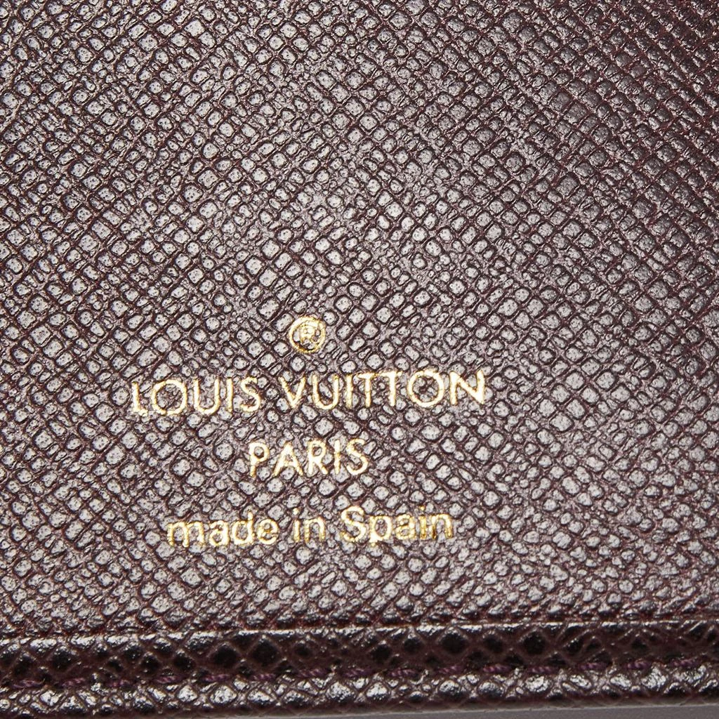 Louis Vuitton Louis Vuitton Burgundy Taiga Leather Bifold Wallet 11
