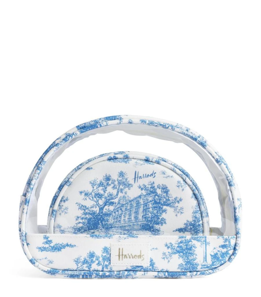 Harrods Toile Cosmetic Bags (Set of 2) 1