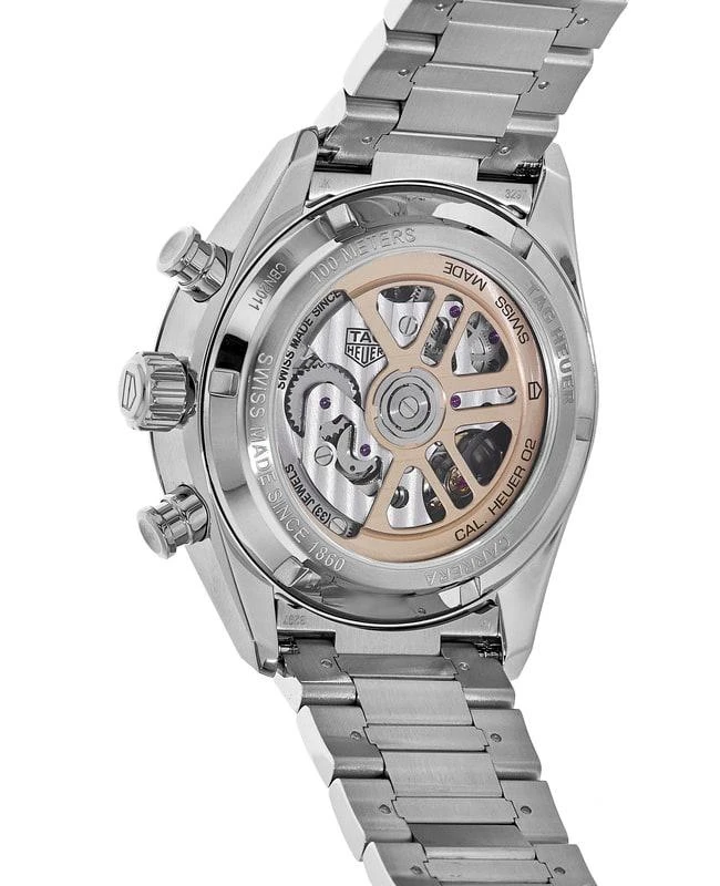 TAG Heuer Tag Heuer Carrera Calibre Heuer 02 42mm Automatic Chronograph Black Dial Steel Men's Watch CBN2010.BA0642 3