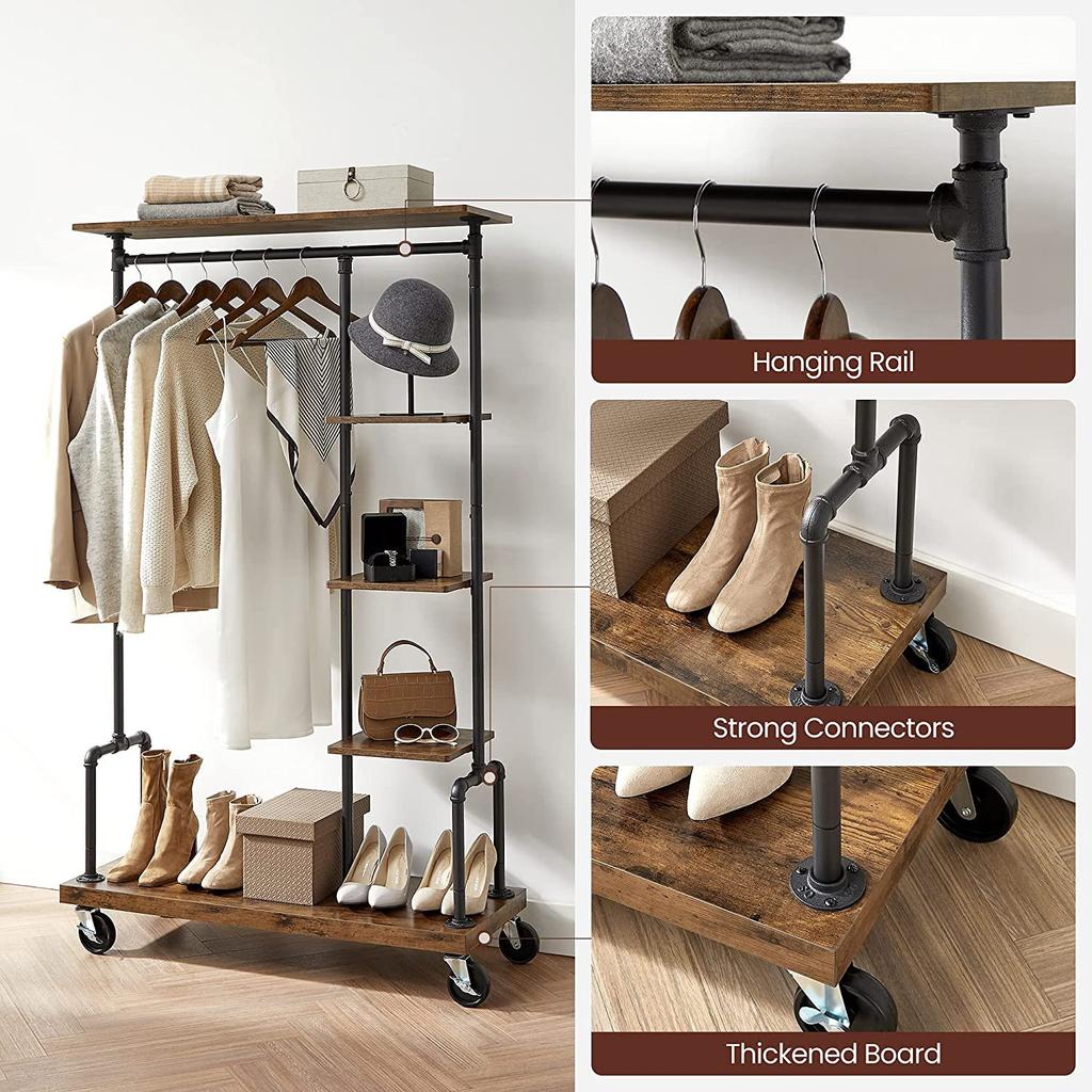 BreeBe Clothes Rack on Wheels