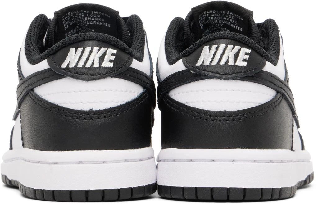 NIKE Little Kids White 
Black Dunk Low Sneakers 2