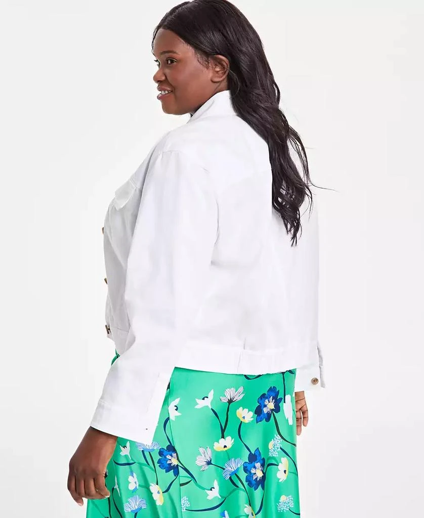 On 34th Trendy Plus Size Short Utility Jacket, Exclusively at Macy's 4