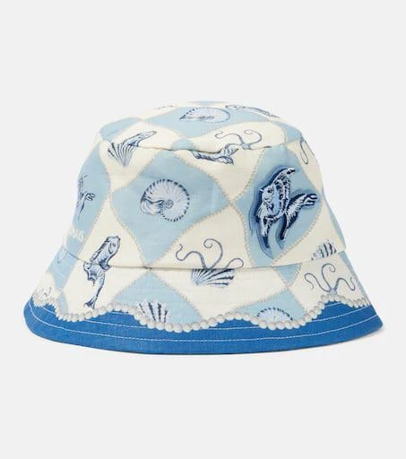 ALÉMAIS Pia linen bucket hat 1