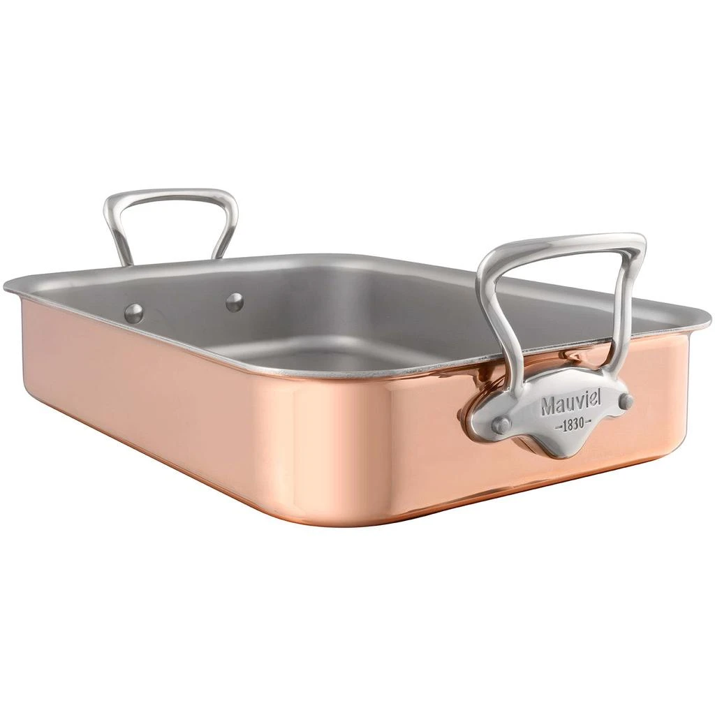 Mauviel M'150s Copper Tri-Ply Roasting Pan with Rack 1