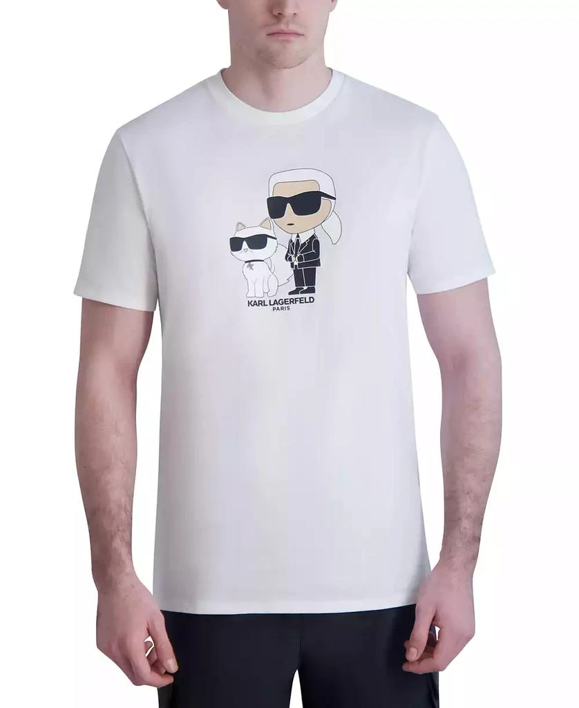 KARL LAGERFELD PARIS Men's Slim-Fit Karl & Choupette Graphic T-Shirt 1