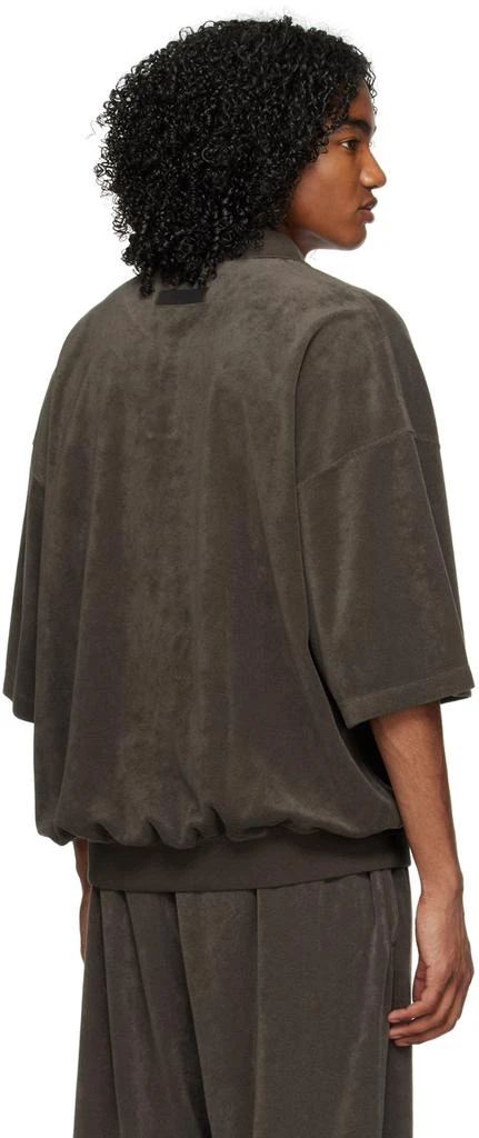 Essentials Gray Single-Button Polo 3