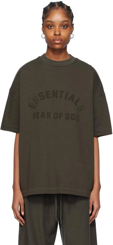 Fear of God ESSENTIALS Gray Crewneck T-Shirt 1