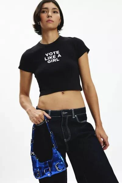 Future State Future State Vote Like A Girl Graphic Baby Tee 3