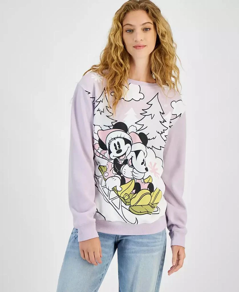 Disney Juniors' Mickey & Minnie Sled Ride Sweatshirt 1