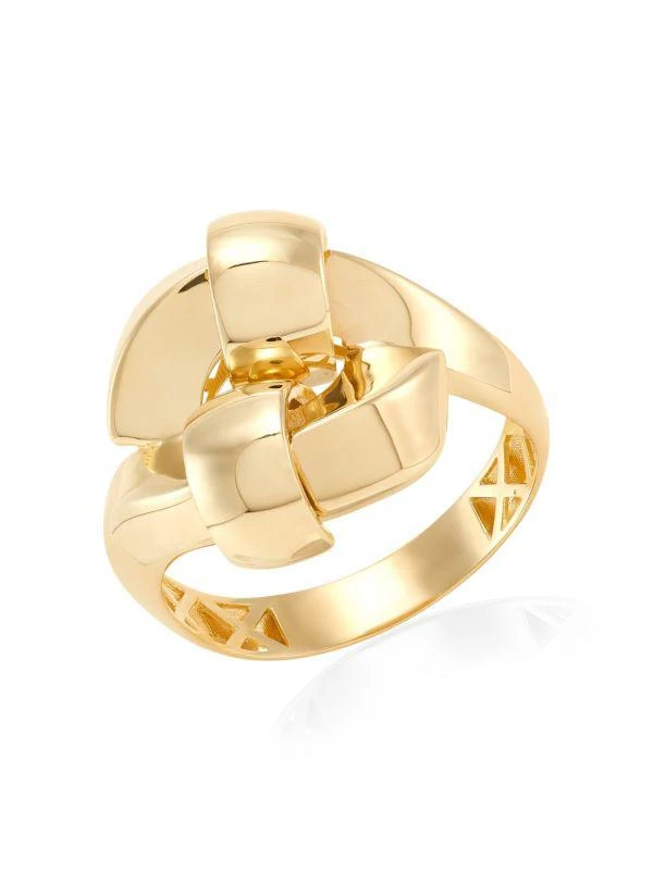 Saks Fifth Avenue 14K Yellow Gold Bypass Ring 1