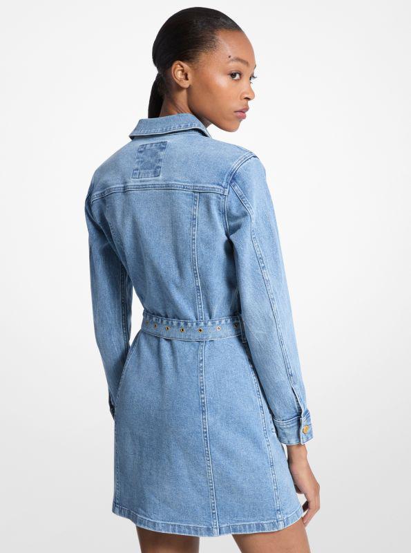 Michael Kors Denim Belted Mini Dress