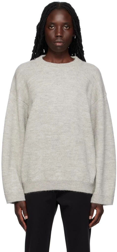 Totême Gray Crewneck Sweater 1