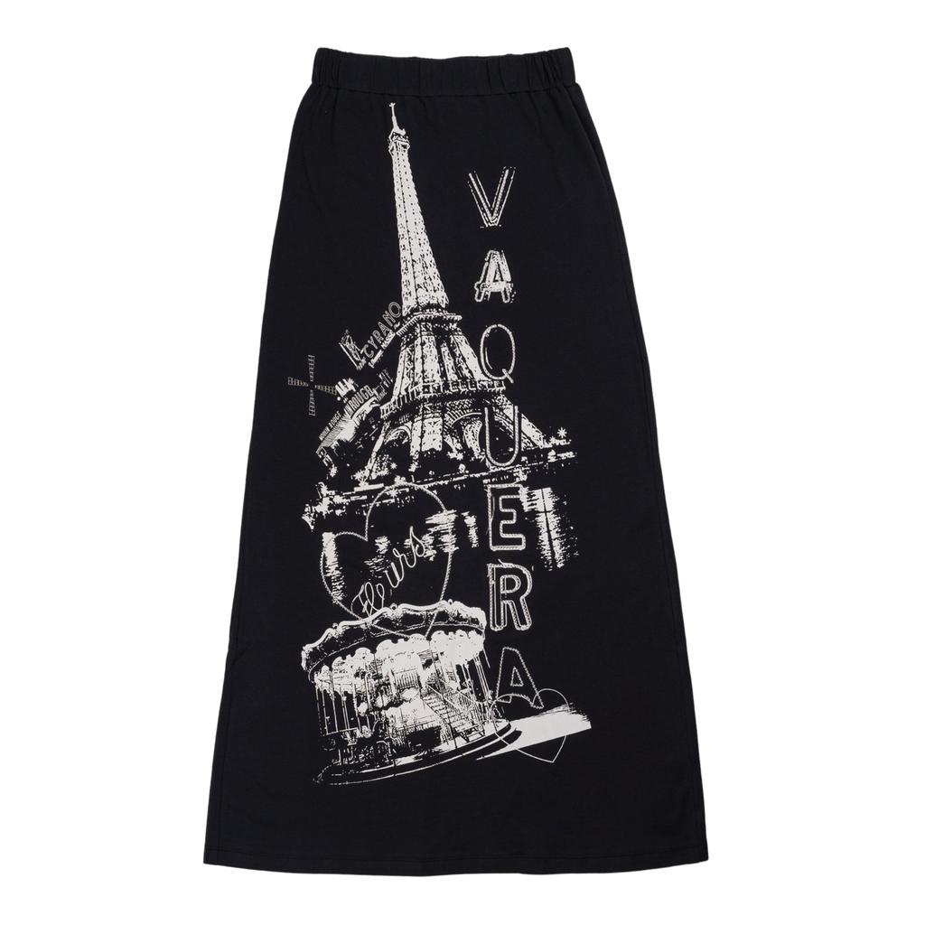 Vaquera Paris Jersey Skirt in Black