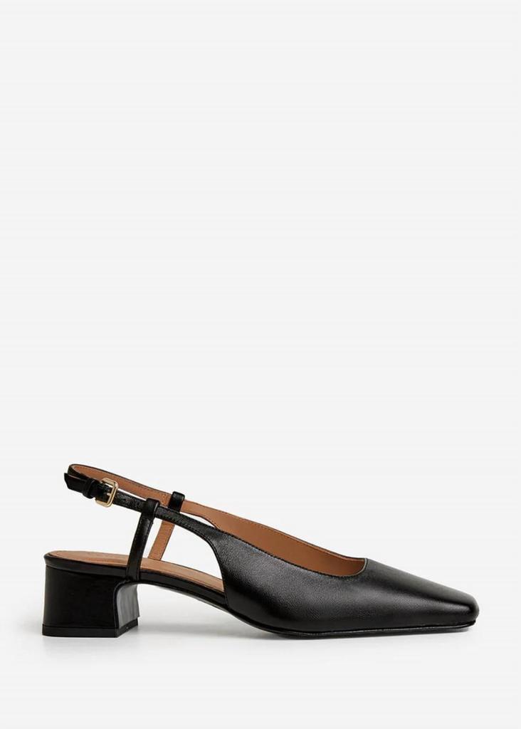 Flattered Women's Elin Sling Back Flats In Black