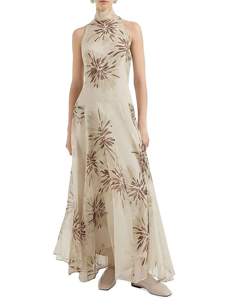 sachin and babi light blue dress Brunello Cucinelli // Beige Silk Monili Neck Dress – VSP Consignment