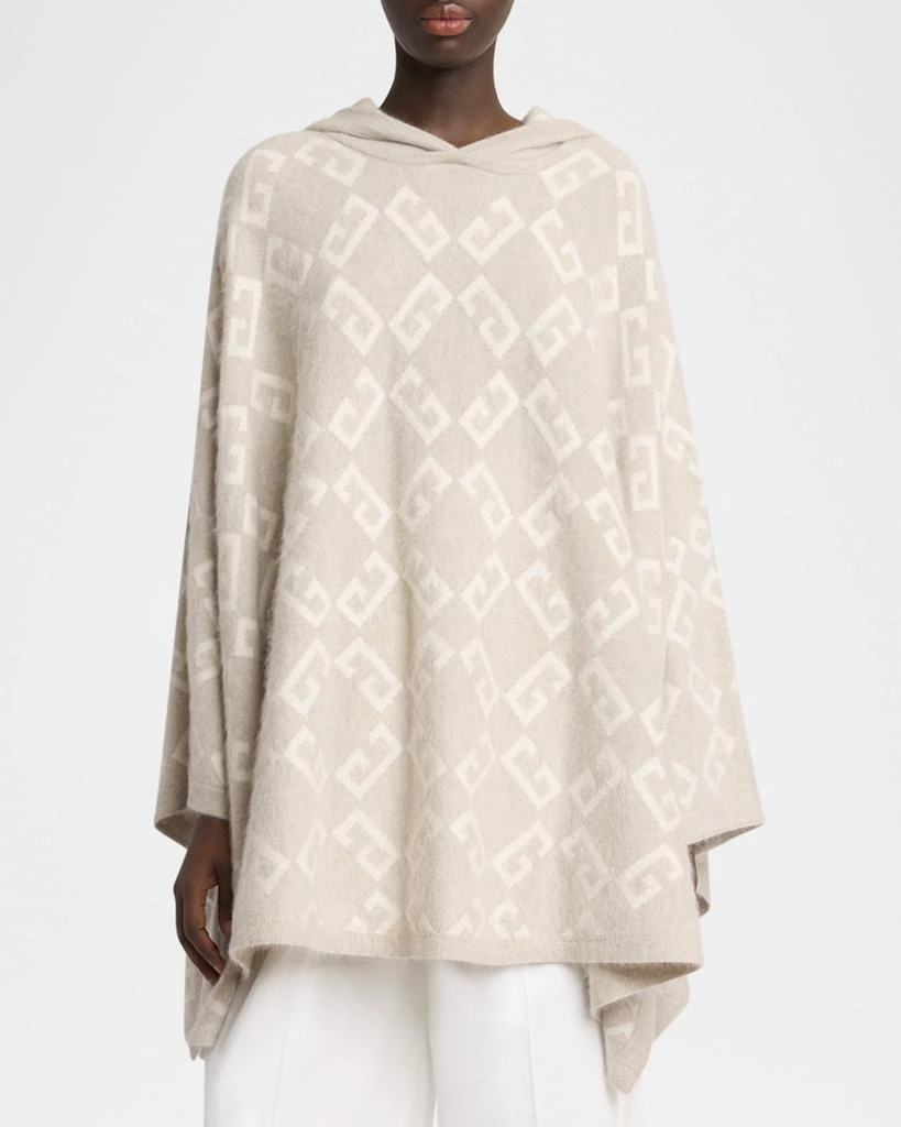 Givenchy 4G Cashmere Hooded Poncho 2