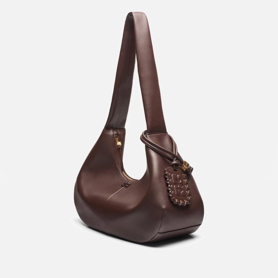 Ganni Ganni Medium Hobo Faux Leather-Blend Bou Bag 3