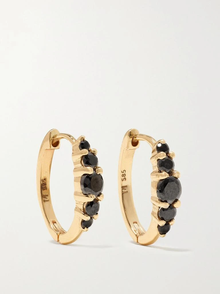 Ileana Makri Rivulet 18k 黄金钻石中号耳环 from NET-A-PORTER