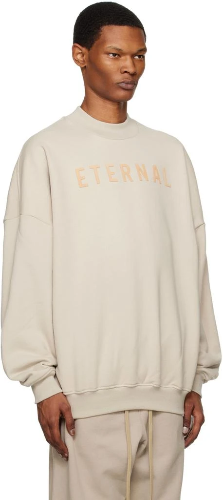 Fear of god Beige Flocked Sweatshirt 2