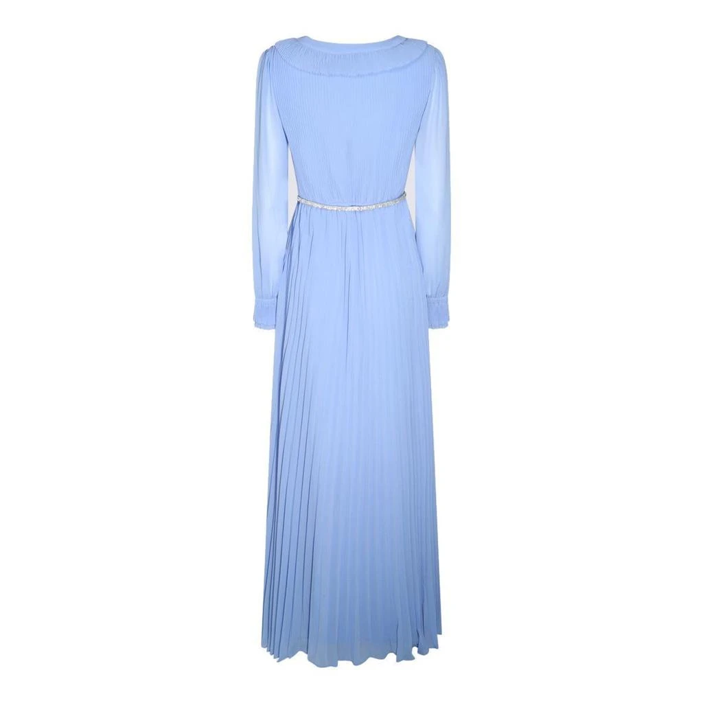 Self-Portrait V-Neck Belted Chiffon Maxi Dress  On Sale Now with Up to 54%  Off | Discover Exclusive Deals & Savings at BeyondStyle  Authentic Self  Portrait women|apparel & accessories|clothing|adult|dresses with  Limited-Time