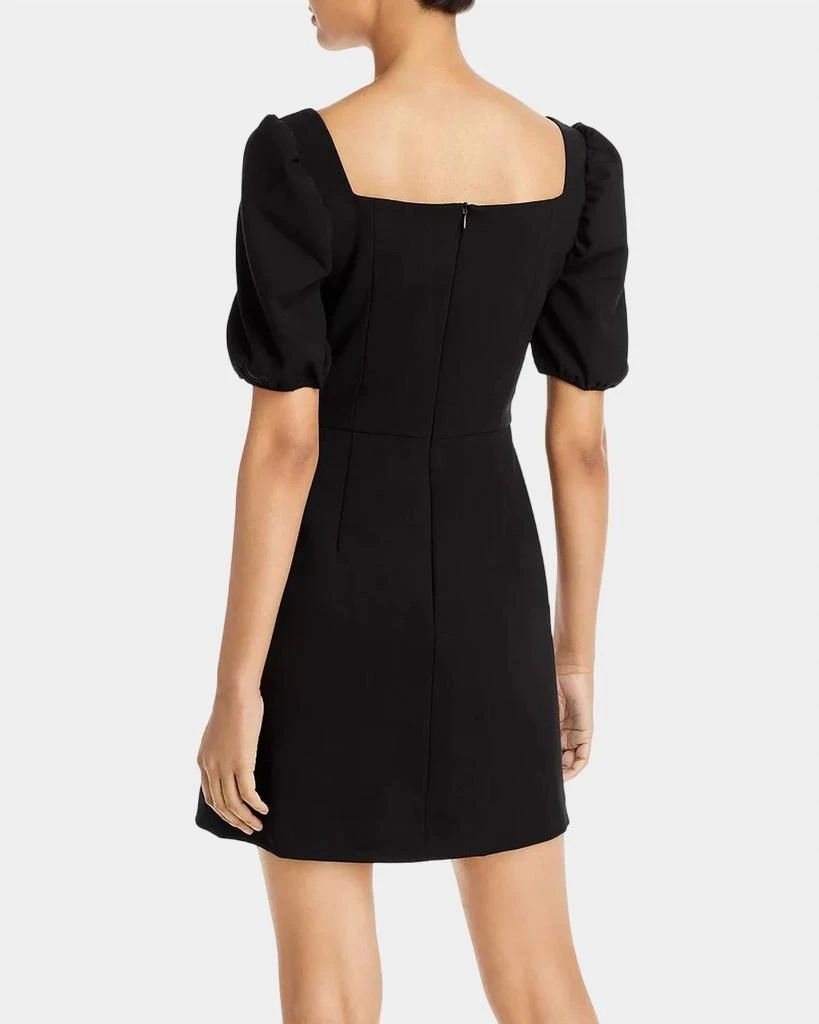 French Connection Berina Whisper Puff Sleeve Dress In Black 3