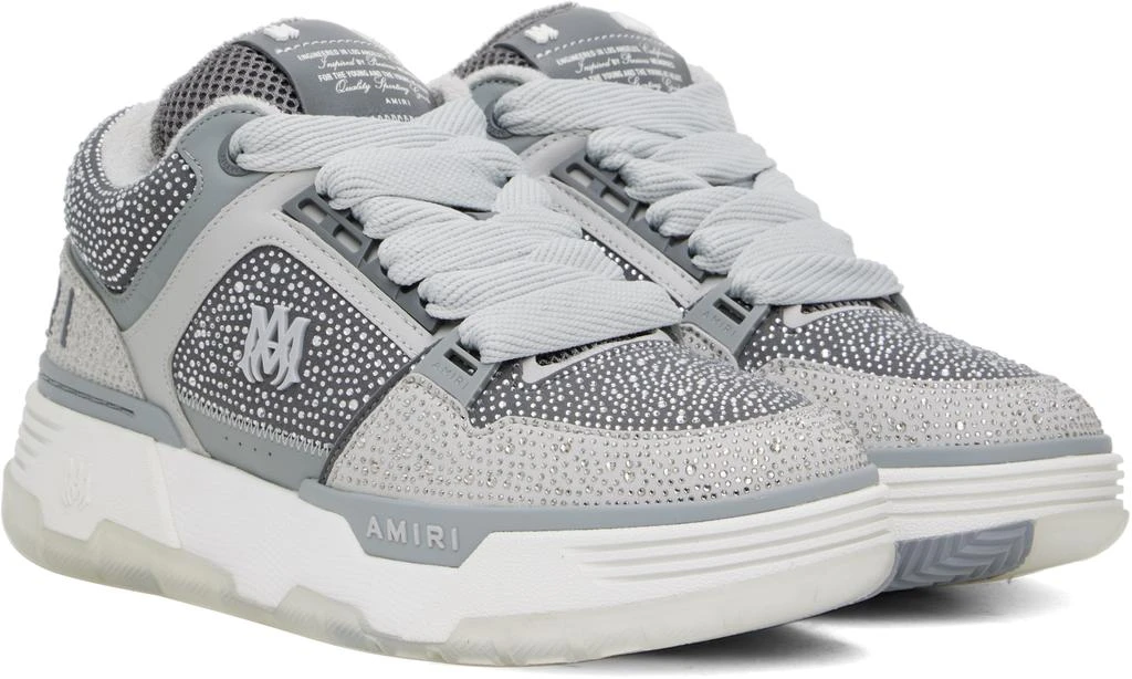 AMIRI Gray Crystal MA-1 Sneakers 4