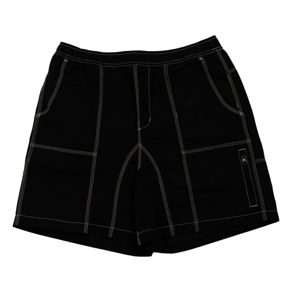 Brain Dead Triple Needle Bishop shorts in black