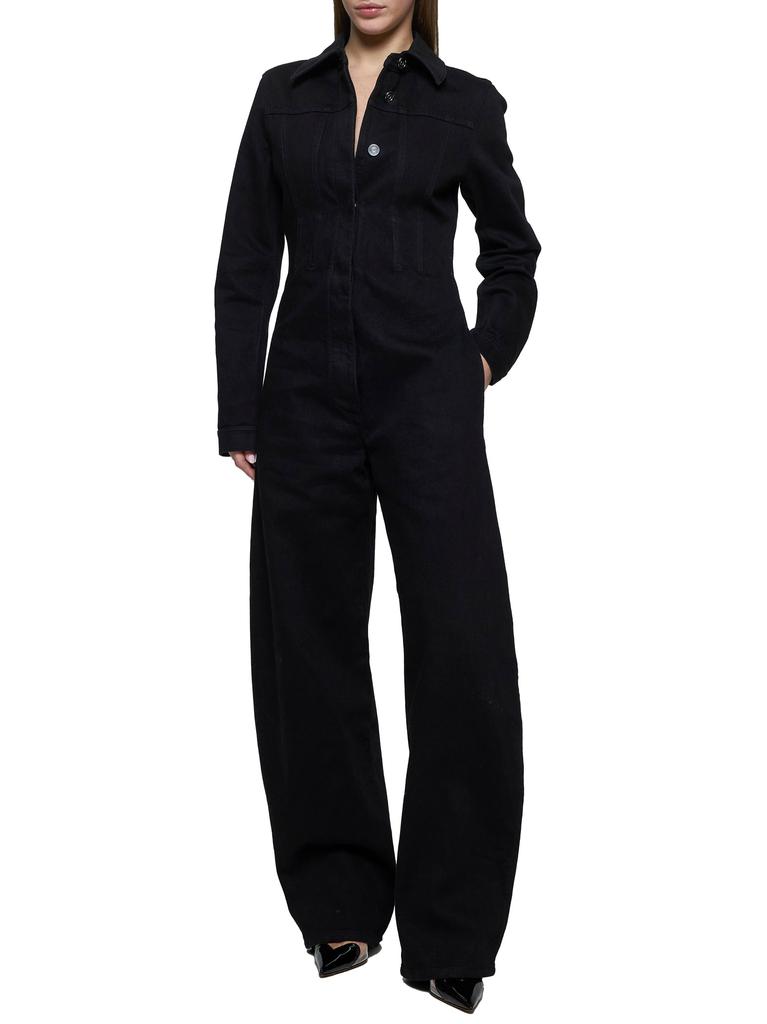 Alaia Black Denim Jumpsuit