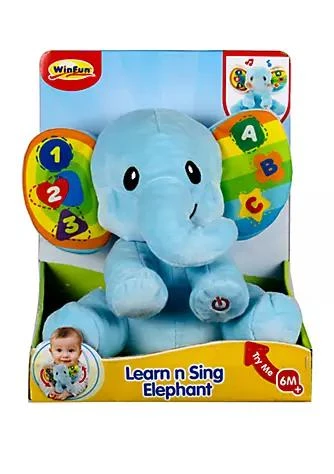 Winfun Learn With Me Plush Elephant