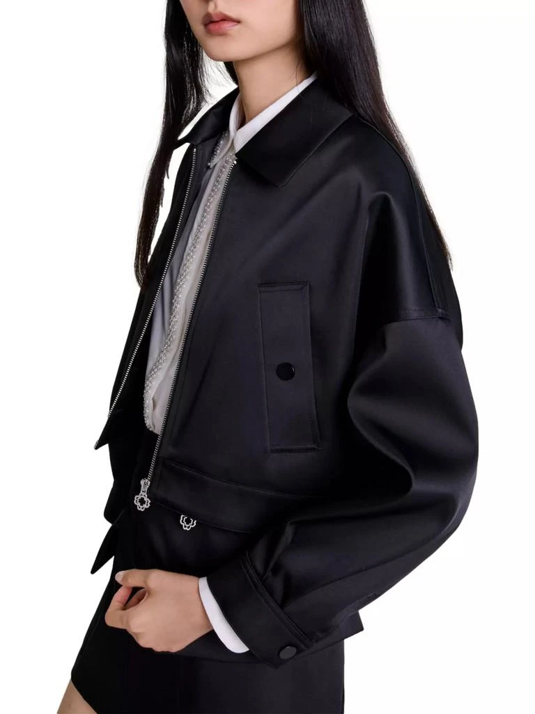Maje Satin Jacket 3