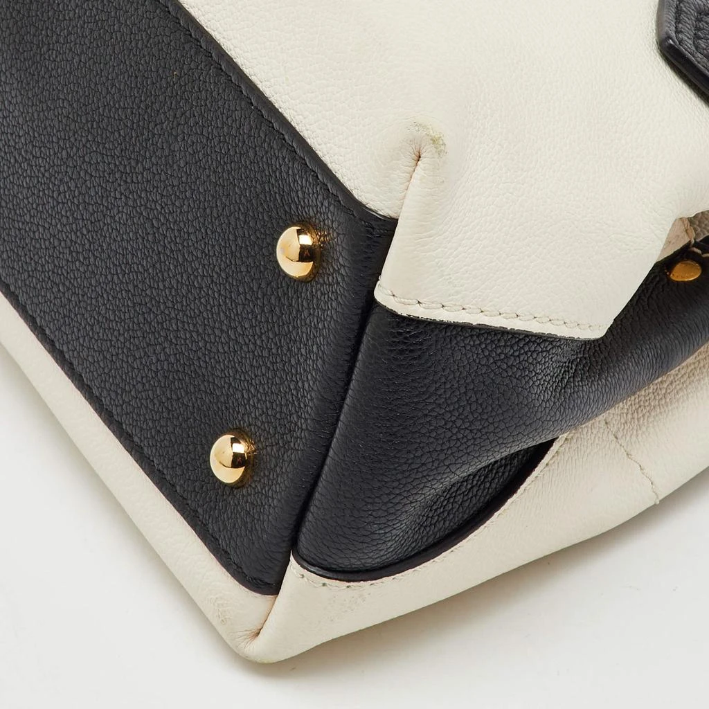 Burberry Burberry OffWhite/Black Leather Milton Satchel 15