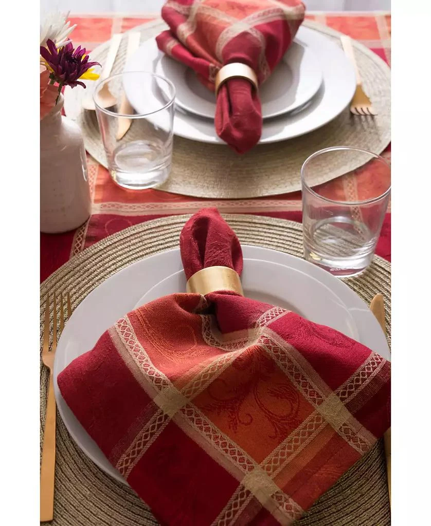 Design Imports Harvest Wheat Jacquard Tablecloth 4