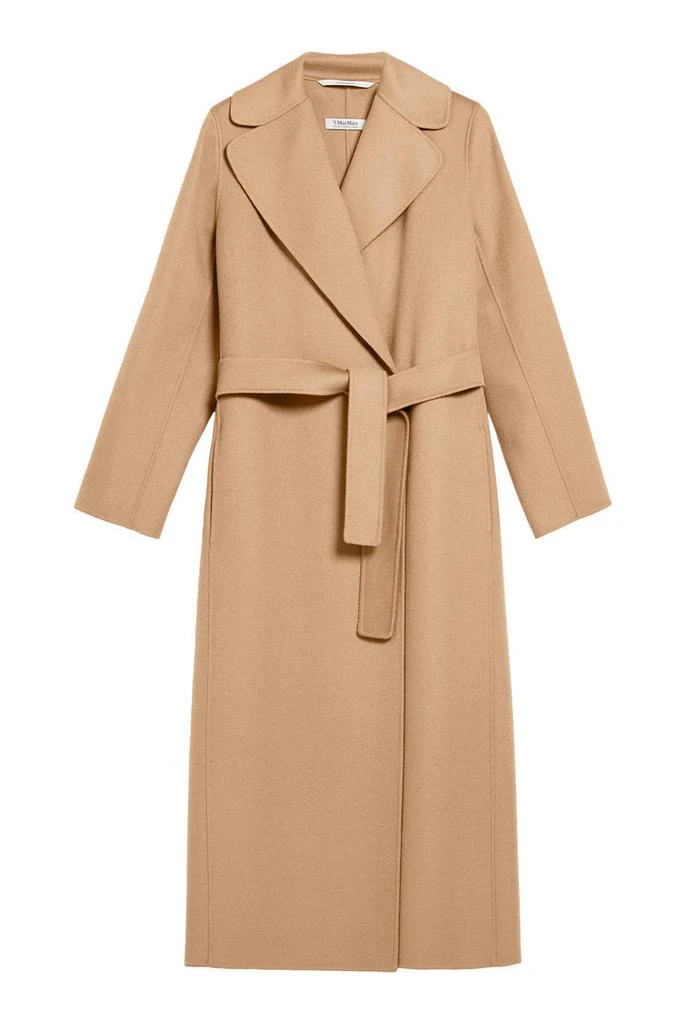 Women Camel Long Wool Coat 3816