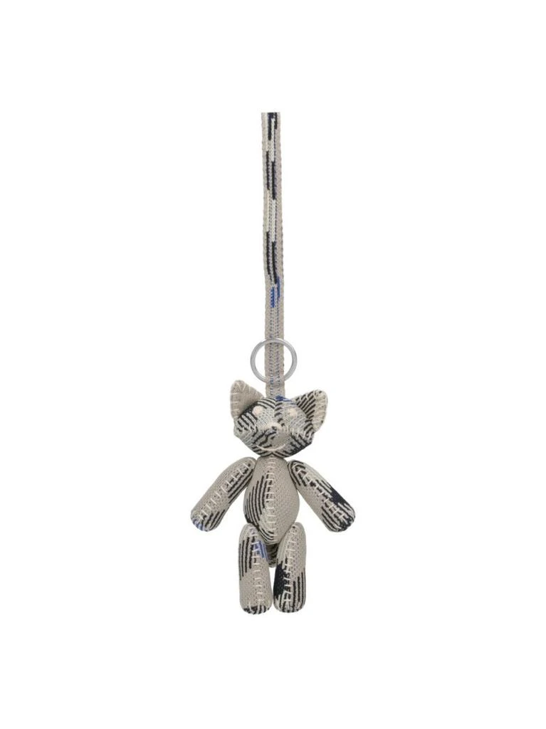 Burberry Fox Keychain Charm – Grey