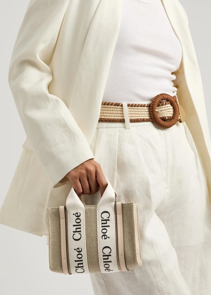Chloé Woody mini canvas tote 6